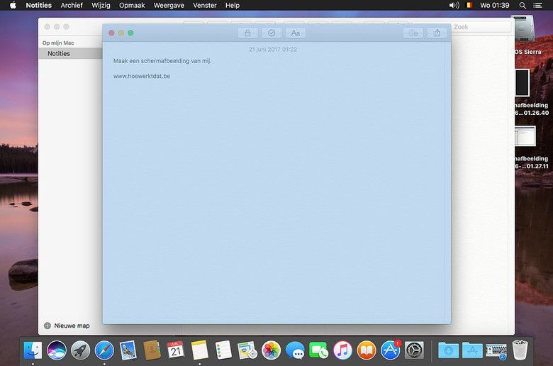 Printscreen maken van een venster
